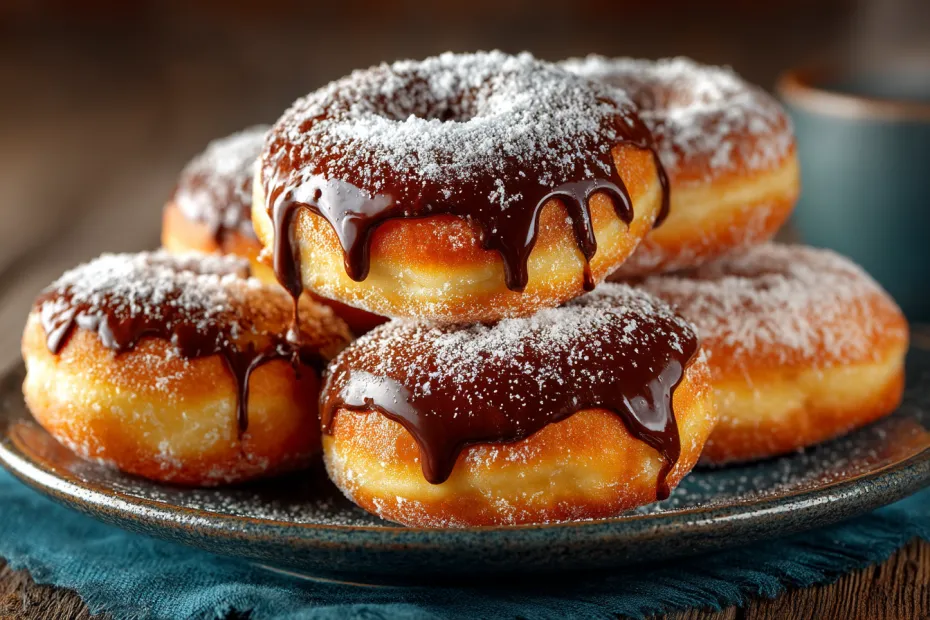 Быстрые пончики на кефире