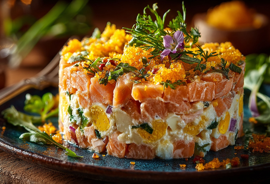 Слоеные салаты: рыбные, мясные, овощные — 9 рецептов на любой вкус