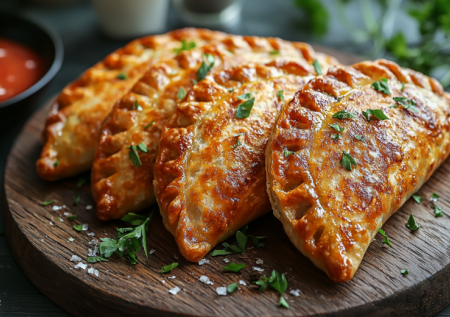 Вместо пирожков с мясом — хрустящие чебуреки на кипятке: тонкое тесто, сочная начинка: съедаем по 3 штуки, не успевают остыть