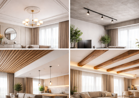 Натяжной потолок — прошлый век: 5 стильных вариантов, которые выбирают для квартир и домов