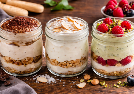 Три быстрых десерта из греческого йогурта — готовлю за 5 минут, а вкус как из кофейни