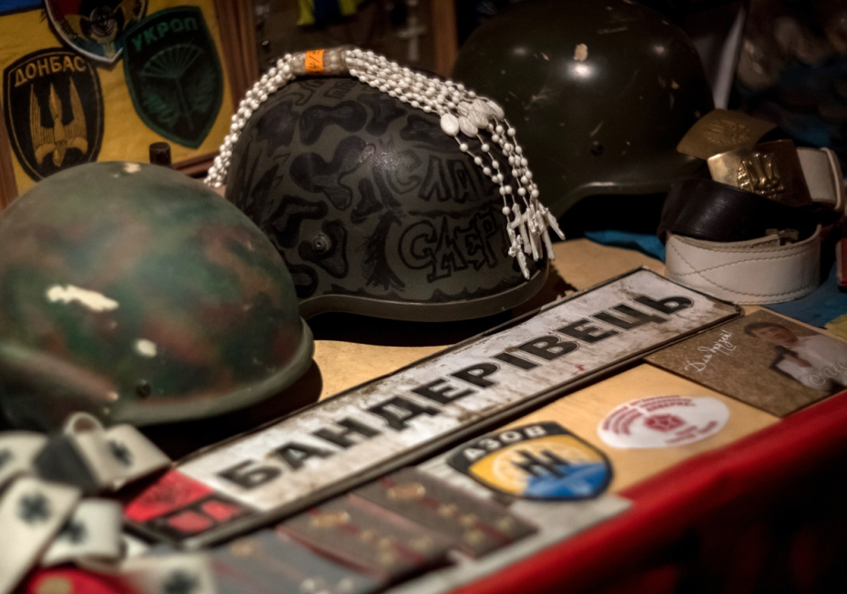 Экспонаты в музее Новороссии в Санкт-Петербурге