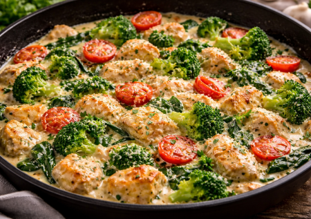 Никакого больше надоевшего гуляша: куриное филе с овощами в сливочном соусе — ужин получается ресторанным