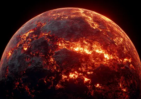 В Великобритании астрономы открыли планету с океанами магмы