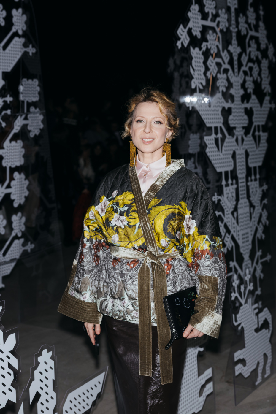 Яна Чурикова на Неделе высокой моды в Москве