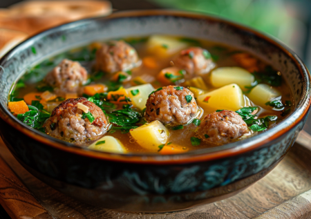 Добавляю горсть крупы — и обычный суп заиграл новыми красками. Фрикадельки по-турецки: вкусно и просто