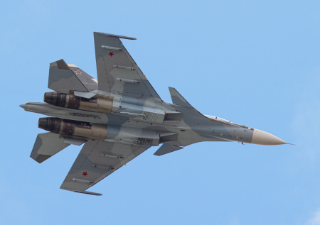 Истребители Су-30СМ2 показали, на что способны в воздухе