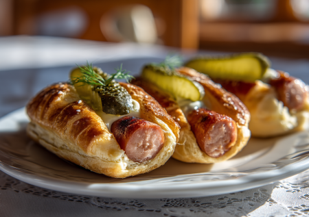 Никаких булок и соусов: беру слоеное тесто, сосиски и готовлю хрустящие хот-доги — улетают только так