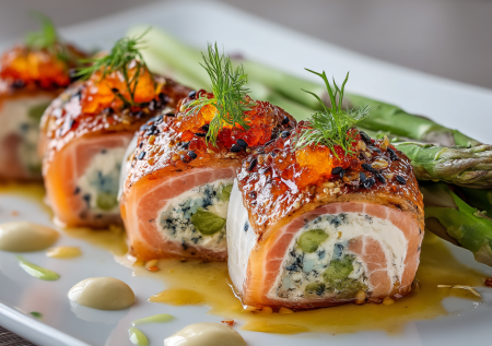 Мраморный рулет из рыбы — короткий путь в мир высокой кухни. Готовлю с кремом из сельдерея для безупречной подачи