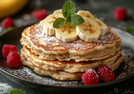 На завтрак в пост готовлю оладьи из овсянки и банана: легче не придумаешь — взбили блендером и жарим