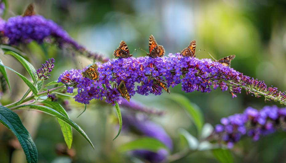 Буддлея — куст, привлекающий бабочек и восхищенные взгляды
