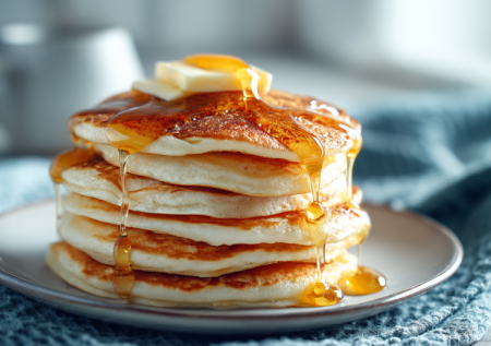 Забыла о сырниках. Готовлю на завтрак творожные панкейки — «улетают» прямо со сковороды