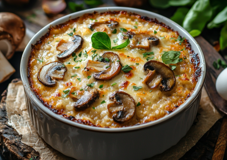 Никакого майонеза и муки: это суфле с грибами получается нежным и воздушным. 4 ингредиента и никакой возни