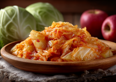 Капуста по-новому: тушим с яблоками и томатом — получается сочно, ароматно и можно в Великий пост
