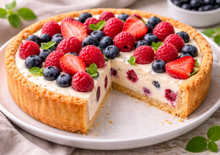 Готовлюсь к лету и пеку такой некалорийный сметанник — нежный пирог на творожном тесте