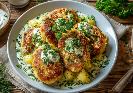 Вместо отбивных готовлю бедра по-белорусски: драники и курица в одном блюде