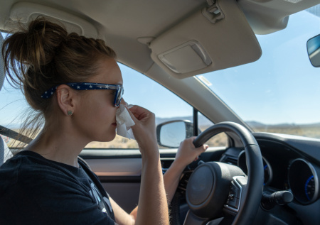 Автомобилистам дали советы, как защититься от аллергии за рулем