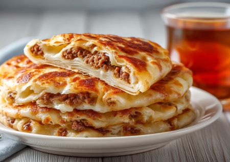 Пеку и остановится не могу: катлама с мясом — татарские лепешки из упаковки фарша и полкило муки