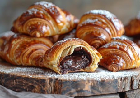 Бросаю дольку шоколада на тесто — и в духовку! Готовлю треугольники к чаю вкуснее круассанов