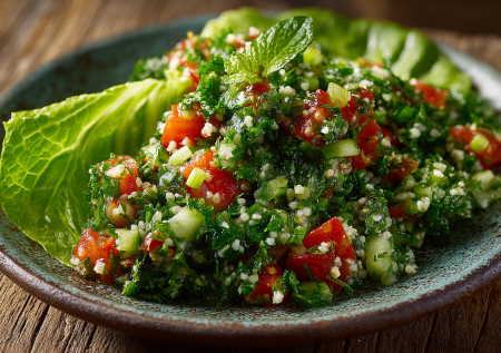 Море зелени и капля булгура: готовим настоящий ливанский салат табуле