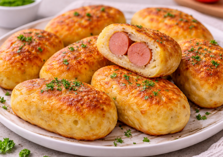 Берем вчерашнее пюре и нормальные сосиски: делаем вкусные пирожки — очень простой рецепт