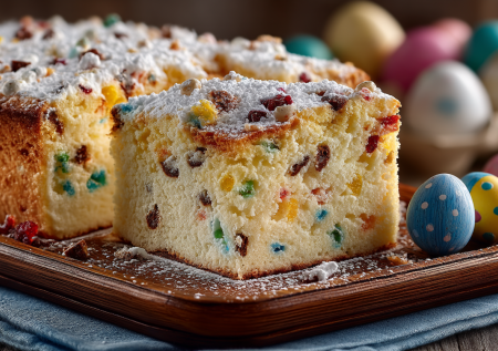 Вместо куличей на Пасху пеку пирог на сгущенке: без дрожжей, на жидком тесте с цукатами