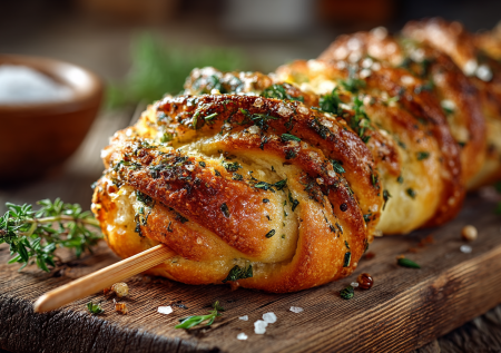 Хлеб, который пекут как шашлык: ароматные завитки с хрустящей корочкой. Идеально для постного стола и не только