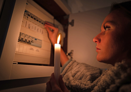 Энергодар остался без света после артобстрела