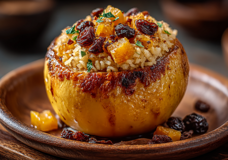 Не рецепт, а кулинарная алхимия — превращаю рис и яблоки в идеальный плов в съедобной тарелке