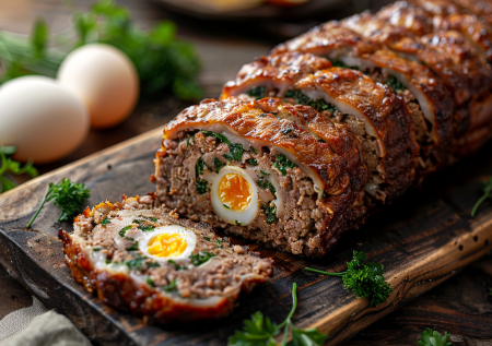 Забытый вкус! Готовим сочный мясной рулет с яйцом: сытно, просто и экономно