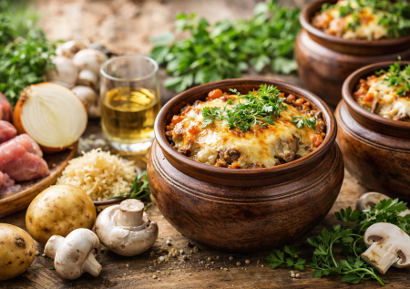 В горшочках еще вкуснее: мясо по-французски в интересном варианте — добавляем овощи и вино