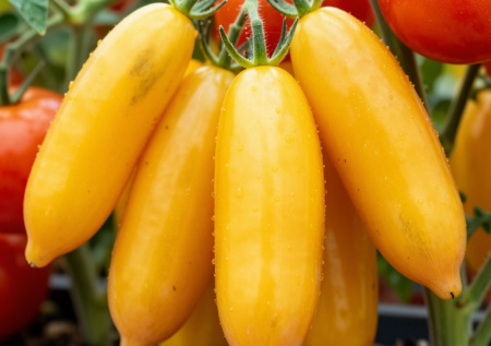 Не томат, а ударная бригада — его не сломать ни ветром, ни дождем: стоит себе и штампует урожай пачками