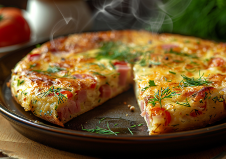 Быстрый завтрак на сковороде за 10 минут: пышная лепешка на кефире с сыром и начинкой