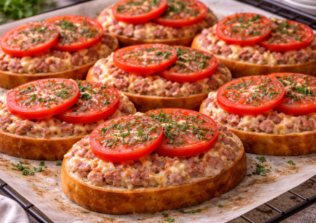 Ленивые пиццу на батоне все знают, но я делаю ее так — вкуснота с копченым ароматом