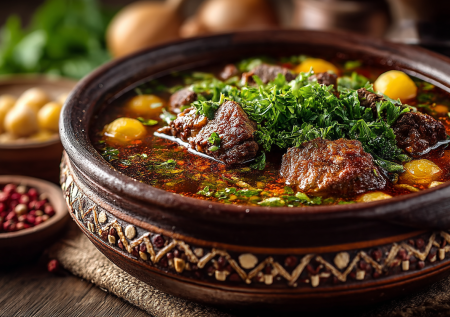 Забудьте о простом бульоне. Секрет узбекского супа — в зирваке. Говядина, маш и овощи, томленные в горшочках, как в настоящей печи