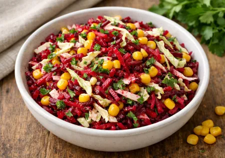 Свекольный салат, который исчезает со стола первым: секрет — в ароматной заправке