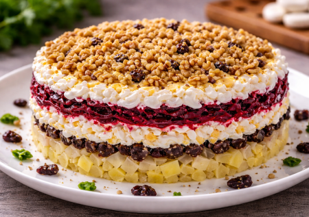 Простецкие продукты и шикарный вкус: салат «Выдумка» со свеклой и яйцами