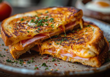 Конвертики из тостового хлеба — быстрый завтрак с начинкой, который понравится всей семье