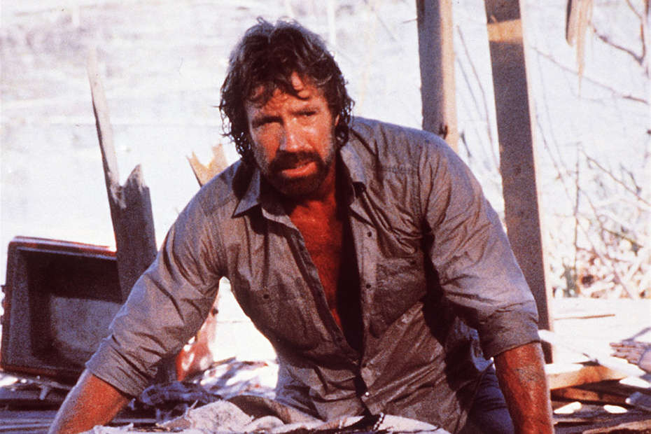 Чак Норрис в кадре из фильма «Вторжение в США», 1985 год