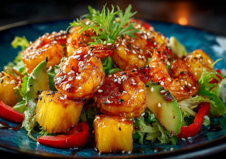 Райское наслаждение: как приготовить «Гавайский салат» с креветками