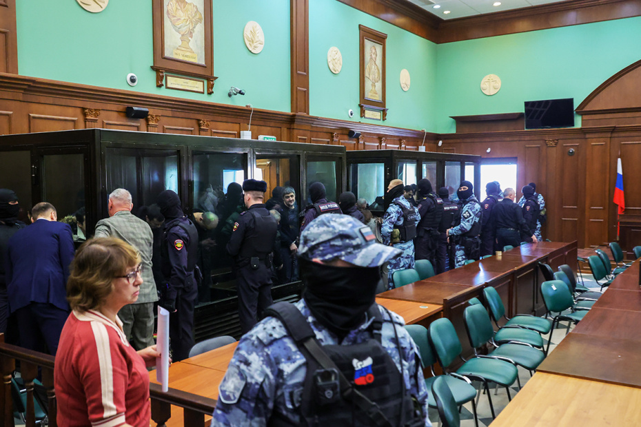 Во время оглашения приговора по уголовному делу о теракте в концертном зале «Крокус Сити Холл» в помещении Московского городского суда