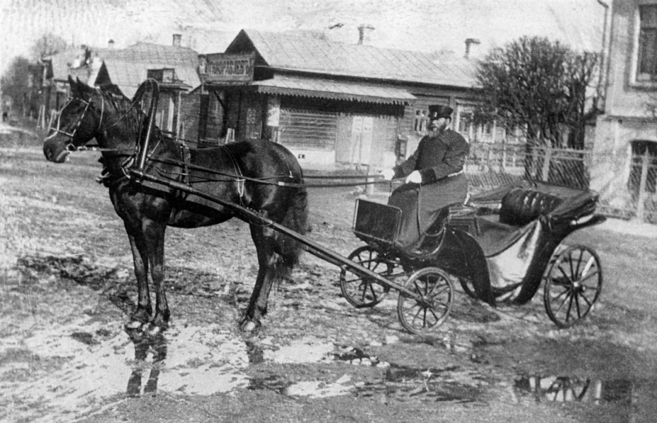 Извозчик-лихач. Дореволюционная Россия. 1900-ее