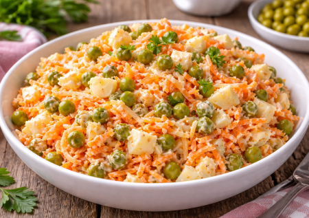 Морковный салат с яйцом — простой, полезный и очень вкусный вариант на каждый день