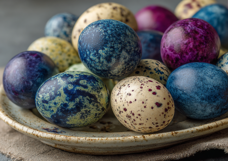 Космические яйца на Пасху без красителей: эффект галактики из чая удивит всех гостей