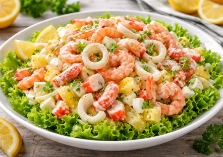 Такой салат «Океан» можно есть тоннами и худеть — легкий вариант к весне