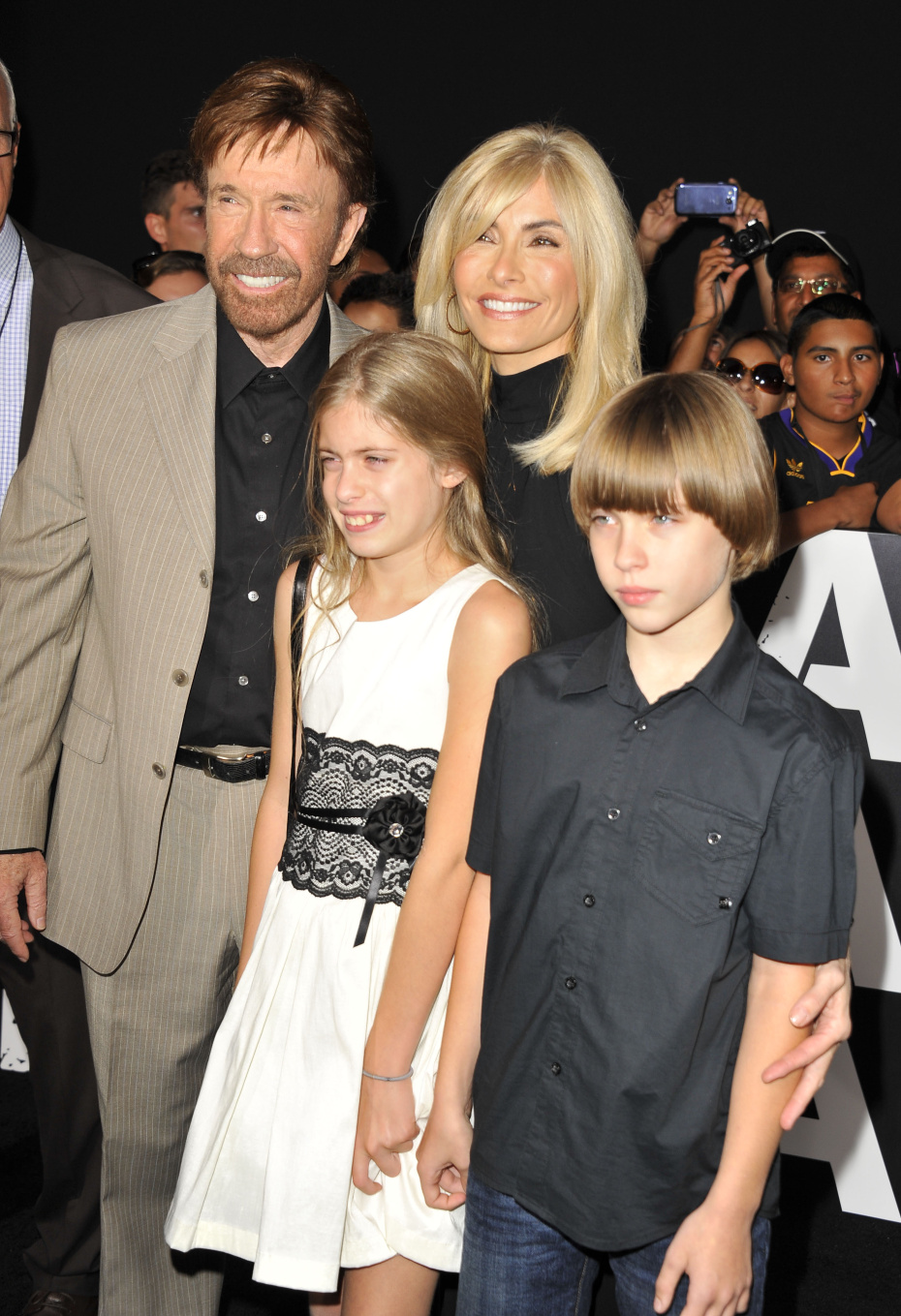 Чак Норрис на премьере фильма «Неудержимые 2»