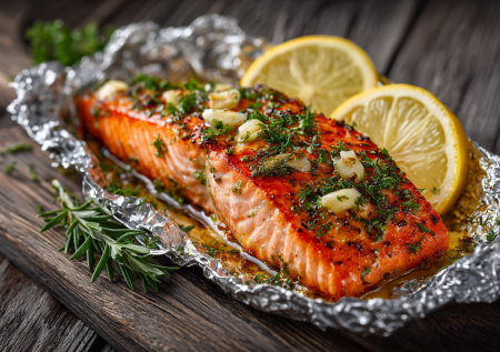 Чеснок и розмарин: идеальное сочетание для запеченной красной рыбы