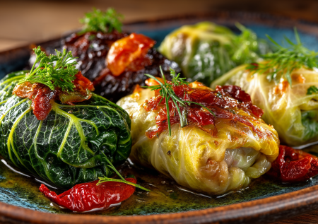 Секрет балканского колорита в вашей тарелке. Готовим постные голубцы и фаршированный перец с волшебной дымной ноткой