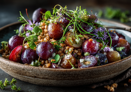 Полба с виноградом — удивит даже искушенных гурманов. Готовлю с ореховой заправкой по старинному рецепту