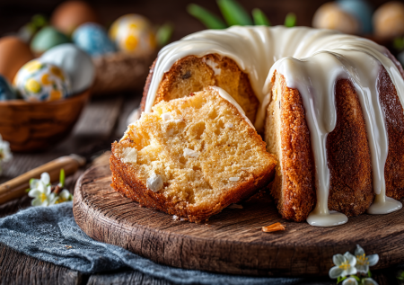 Вместо сложного дрожжевого теста делаю этот ленивый кулич. Смешал, выложил, испек. Вкус — как у классического, а хлопот — в сто раз меньше